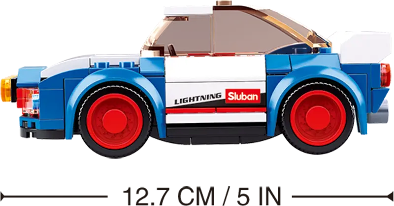 Car Club Building Brick Kit, Rally Car (138 Pcs) Texas Toy Distribution