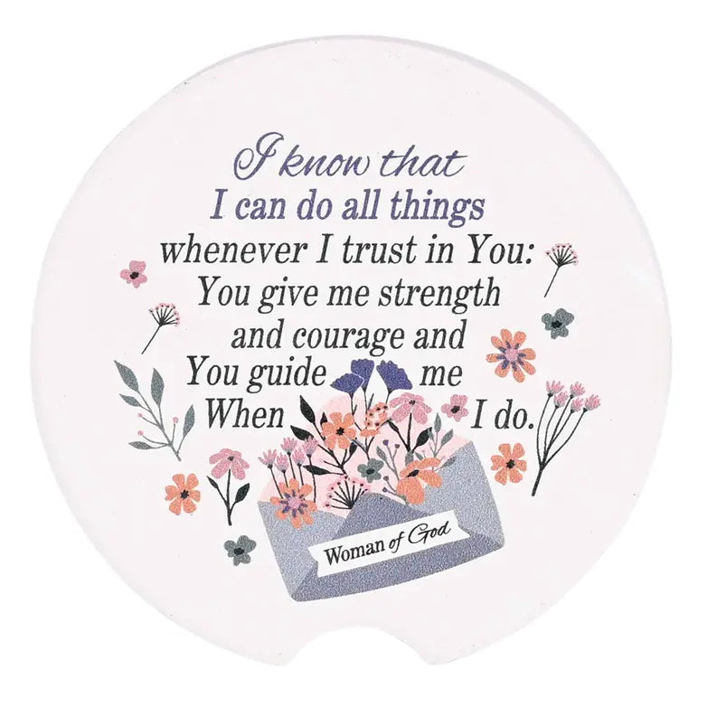 Car Coasters Woman Of God 2 Pk Dicksons Inc