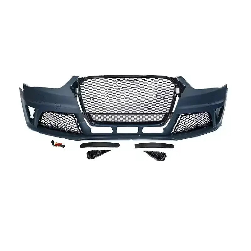 Car Front Bumper for Audi A4 S4 B8.5 2013 2014 2015 2016 Upgrade RS4 Style Conversion Kit with Front Grille Direct Replacement GreatEagleInc