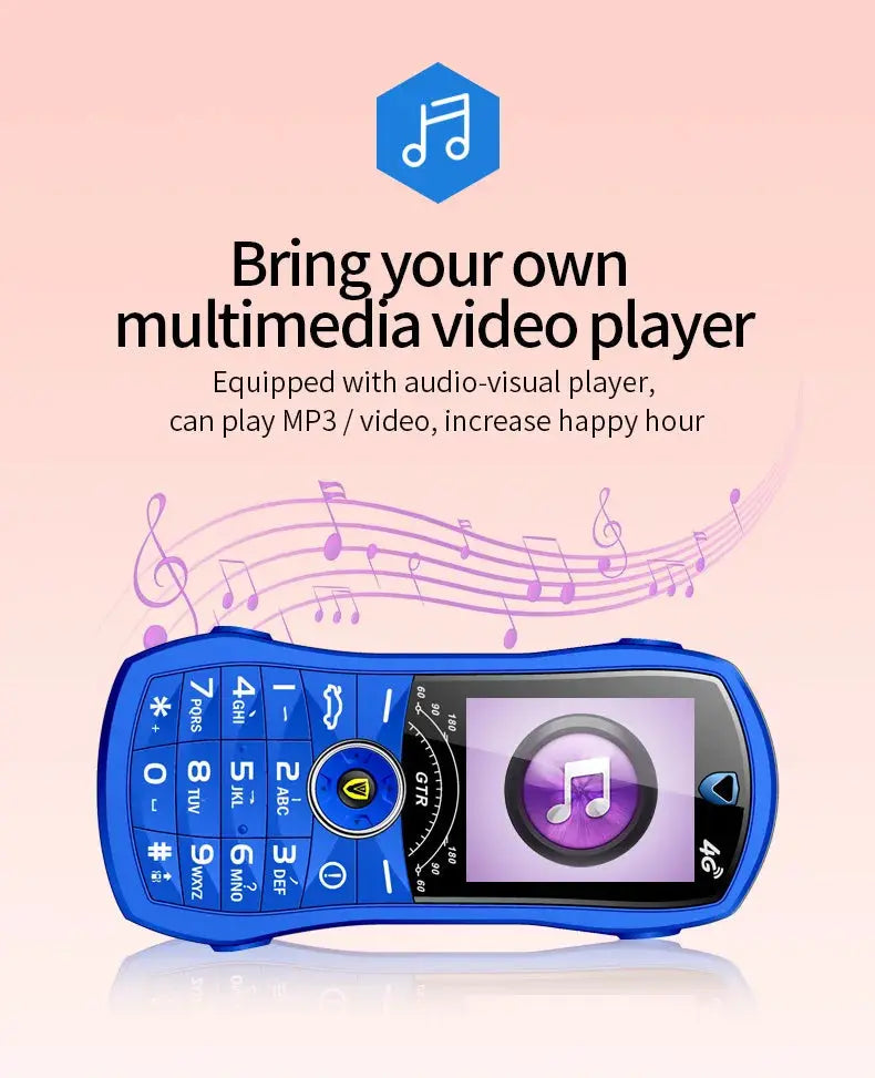 Car Model Mobile Phone 1.8 inch Push Button Mini Car Shape Key Student Dual Sim Telephone MP3 Real Vibration No Camera Cellphone GreatEagleInc