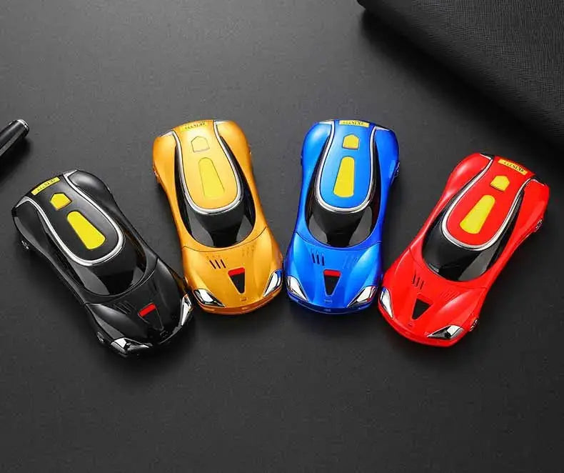 Car Model Mobile Phone 1.8 inch Push Button Mini Car Shape Key Student Dual Sim Telephone MP3 Real Vibration No Camera Cellphone GreatEagleInc