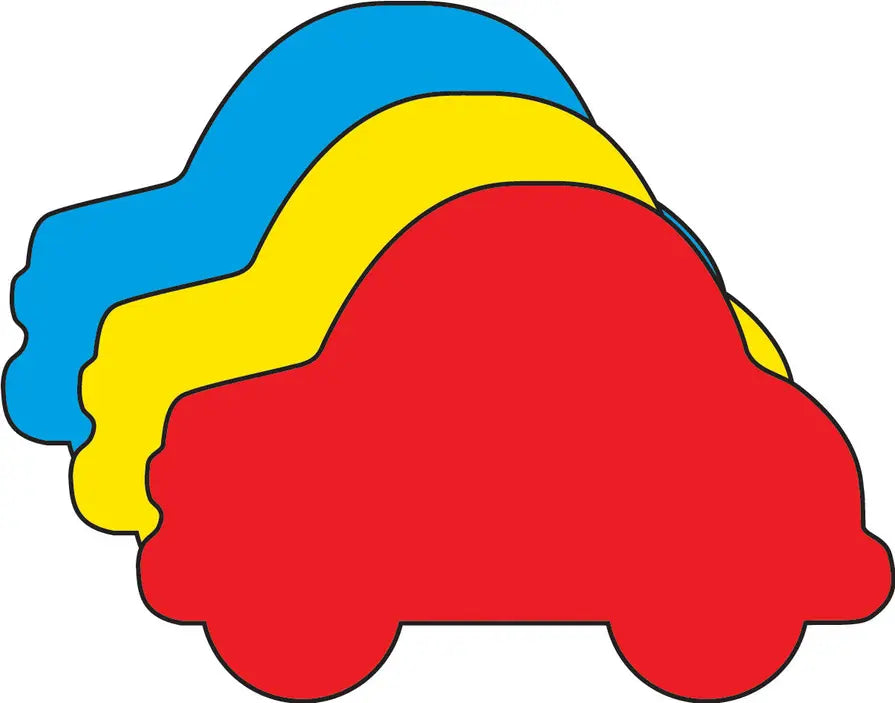 Car Tri-Color Creative Cut-Outs Creative Shapes
