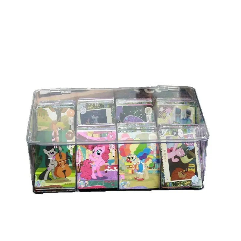 Card Storage Box, Card Organizer, Acrylic Compartment Display Rack, Stackable Drawer for Home Use GreatEagleInc