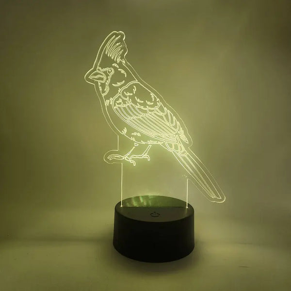 Cardinal LED Lamp | Red Bird Light | Gifts for Birdwatchers The 308 Collective
