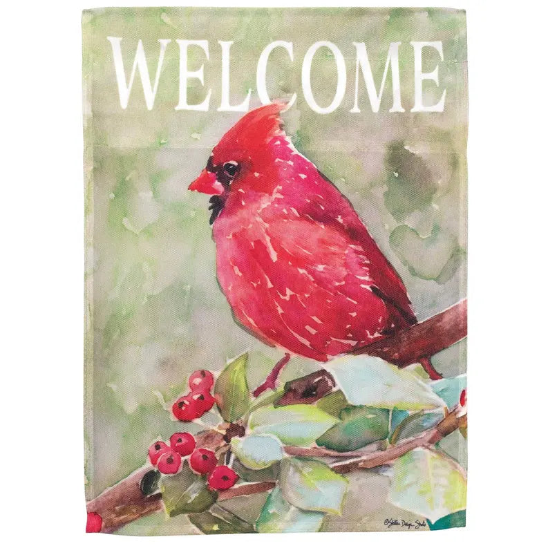 Cardinal On Branch Flag Poly Garden Dicksons Inc