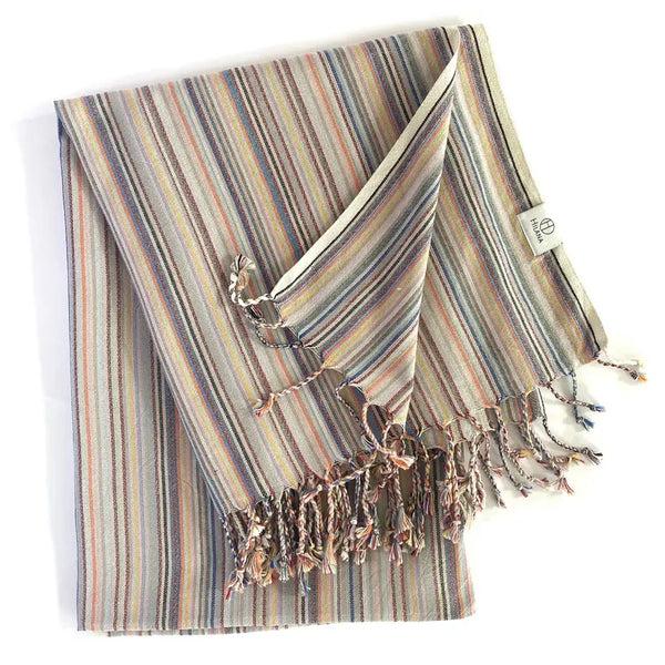 Casablanca Sustainable Striped Turkish Towel / Blanket T&W Trade
