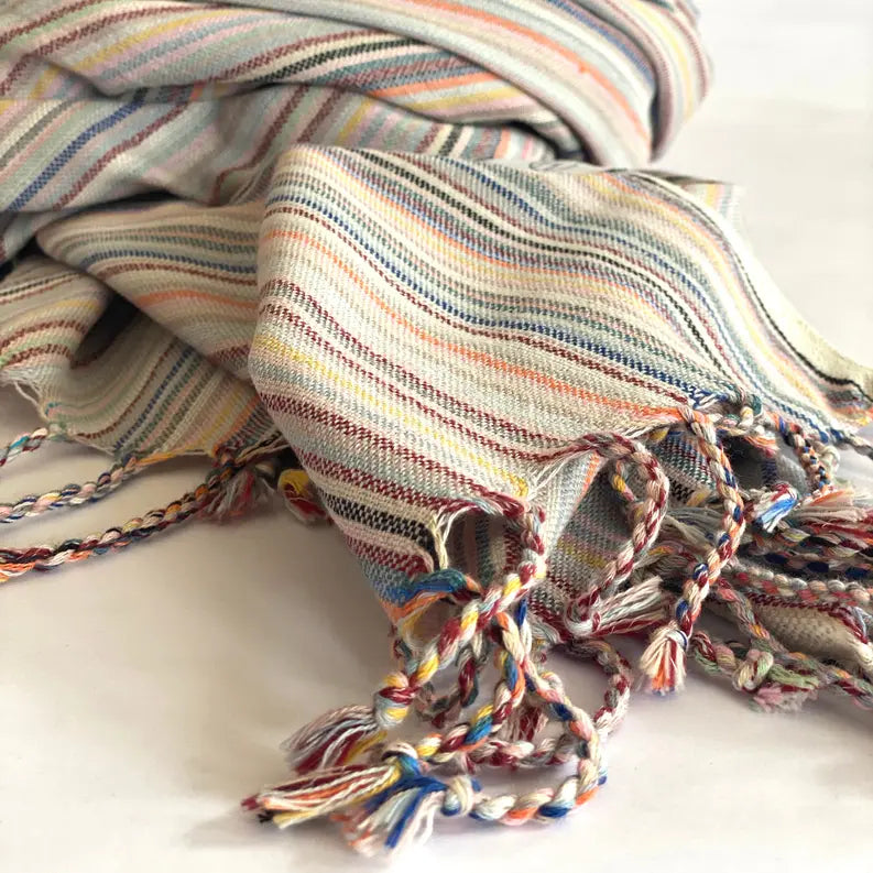 Casablanca Sustainable Striped Turkish Towel / Blanket T&W Trade