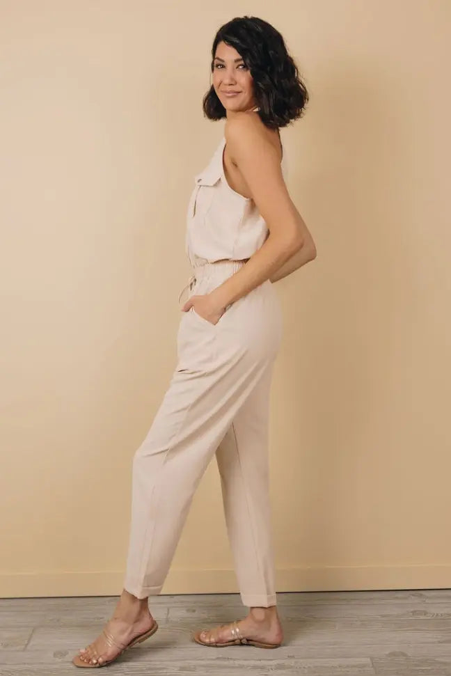 Caster Sleeveless Jumpsuit Stay Warm in Style