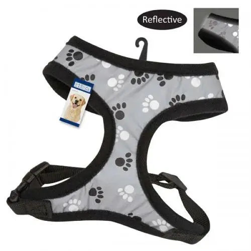 Casual Canine Reflective Pawprint Harnesses Casual Canine