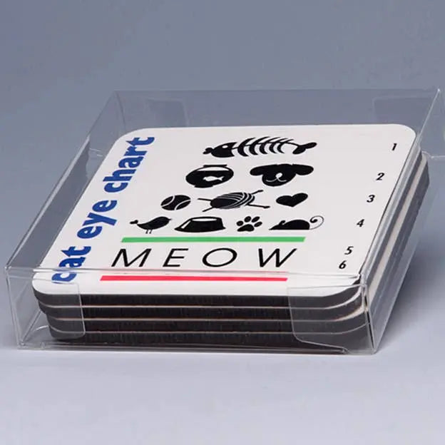 Cat Eye Chart Coasters LIANE FRIED STUDIO