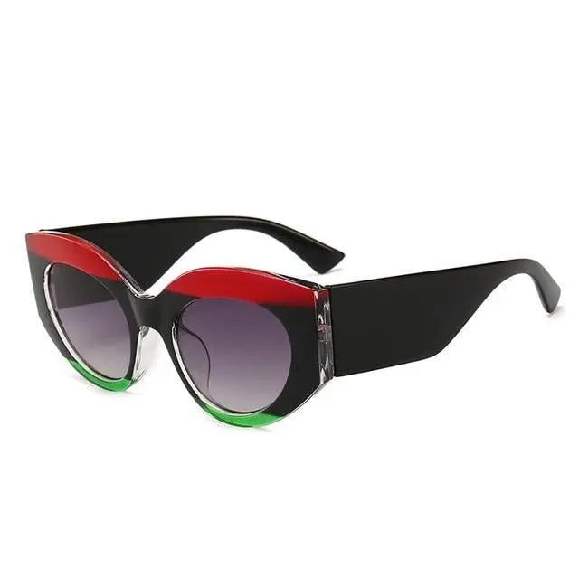 Cat Eye Style Rainbow Frame Sunglasses Cocus Pocus