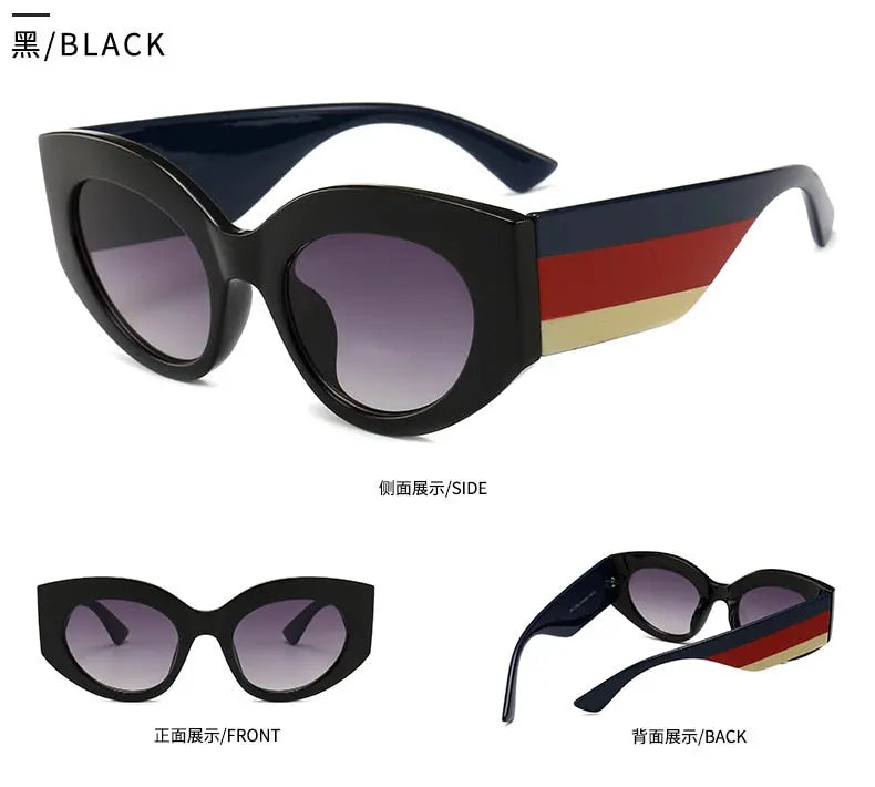 Cat Eye Style Rainbow Frame Sunglasses Cocus Pocus