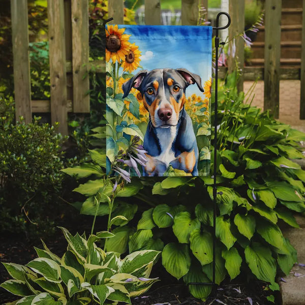 Catahoula in Sunflowers Garden Flag Caroline's Treasures