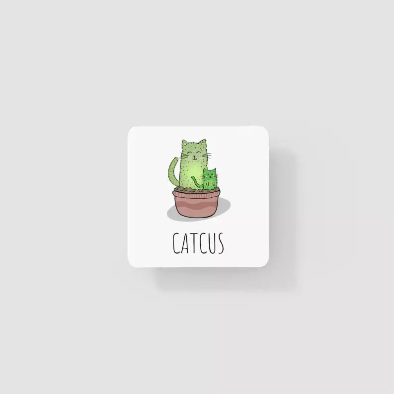Catcus Coaster Black Cat Bazaar