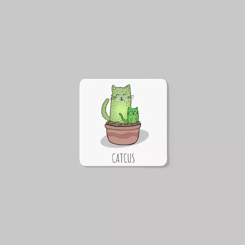 Catcus Coaster Black Cat Bazaar