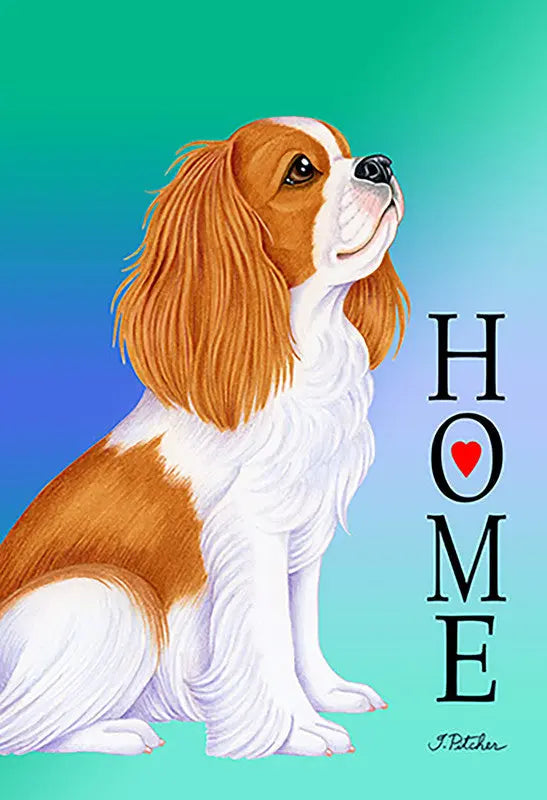 Cavalier King Charles Blenheim - Tomoyo Pitcher Home Garden Flag Best of Breed