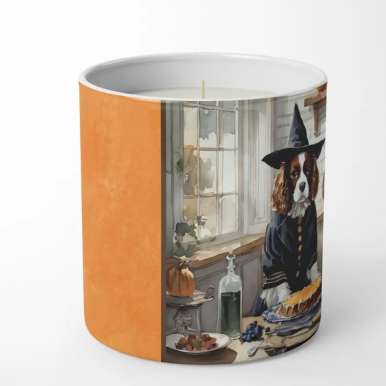 Cavalier Spaniel Fall Kitchen Pumpkins Decorative Soy Candle Caroline's Treasures