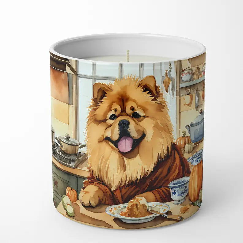 Cavalier Spaniel Fall Kitchen Pumpkins Decorative Soy Candle Caroline's Treasures