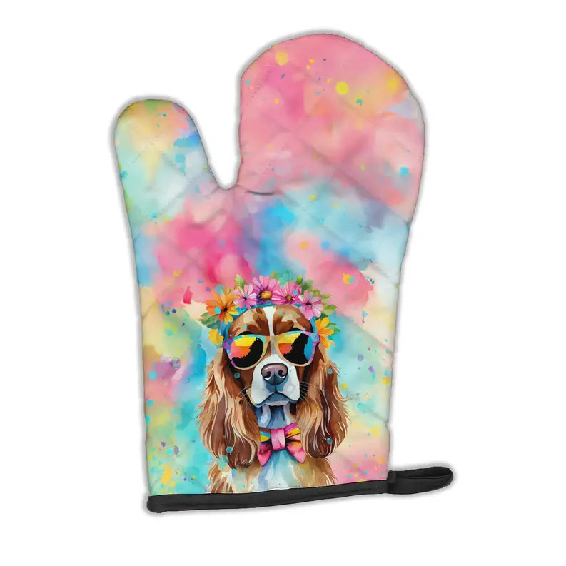 Cavalier Spaniel Hippie Dawg Oven Mitt Caroline's Treasures