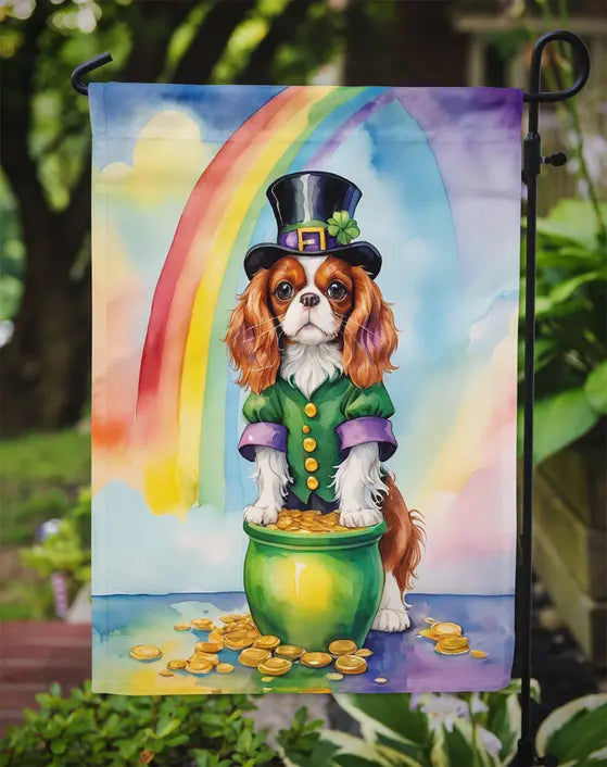 Cavalier Spaniel St Patrick's Day Garden Flag Caroline's Treasures