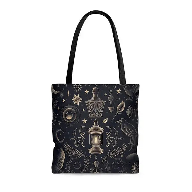 Celestial Gothic - Enchanted Nights  Tote Bags Fantasia Moon