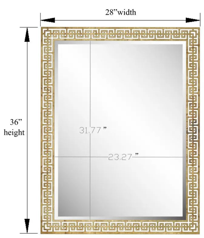 Celia Cutwork Silver & Gold Large Wall Mirror SBC-LTD