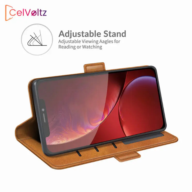 Celvoltz Wallet Case Pu Leather Premium Quality CelVoltz
