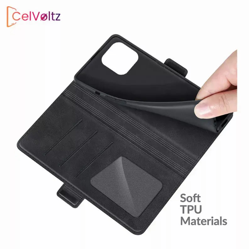 Celvoltz Wallet Case Pu Leather Premium Quality CelVoltz