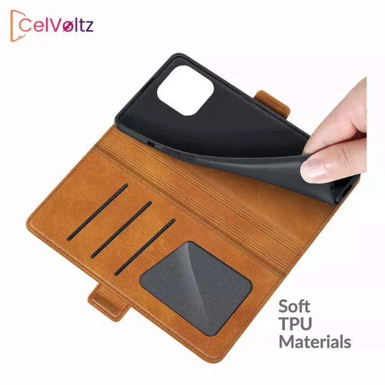 Celvoltz Wallet Case Pu Leather Premium Quality CelVoltz