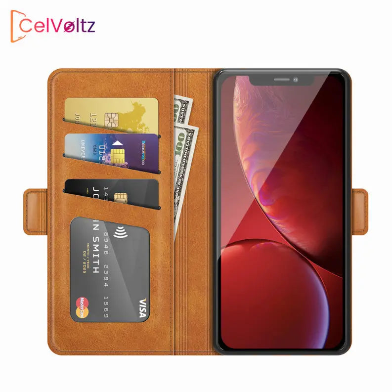 Celvoltz Wallet Case Pu Leather Premium Quality CelVoltz