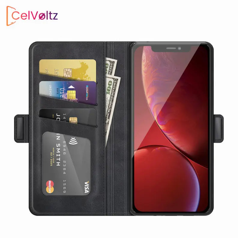 Celvoltz Wallet Case Pu Leather Premium Quality CelVoltz