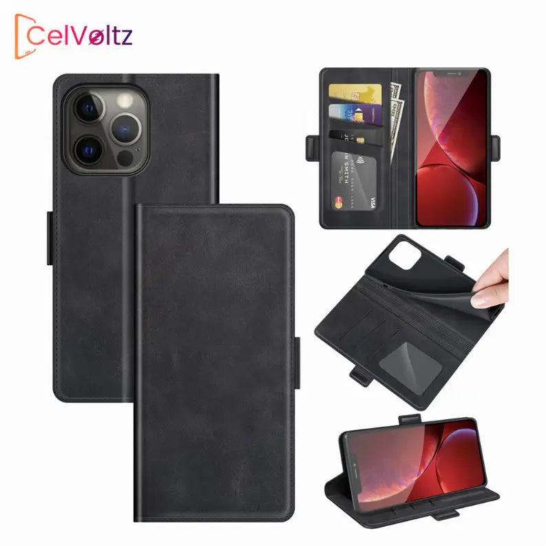 Celvoltz Wallet Case Pu Leather Premium Quality CelVoltz