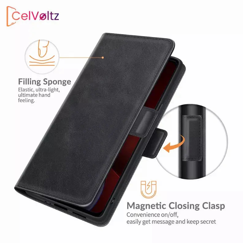 Celvoltz Wallet Case Pu Leather Premium Quality CelVoltz