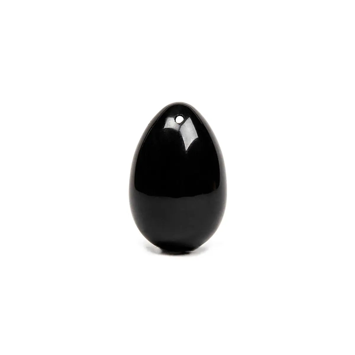 Chakrubs Xaga Yoni Egg Obsidian drilled Dame Products