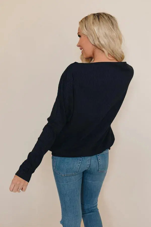 Charlene Ribbed Long Sleeve Top Stay Warm in Style
