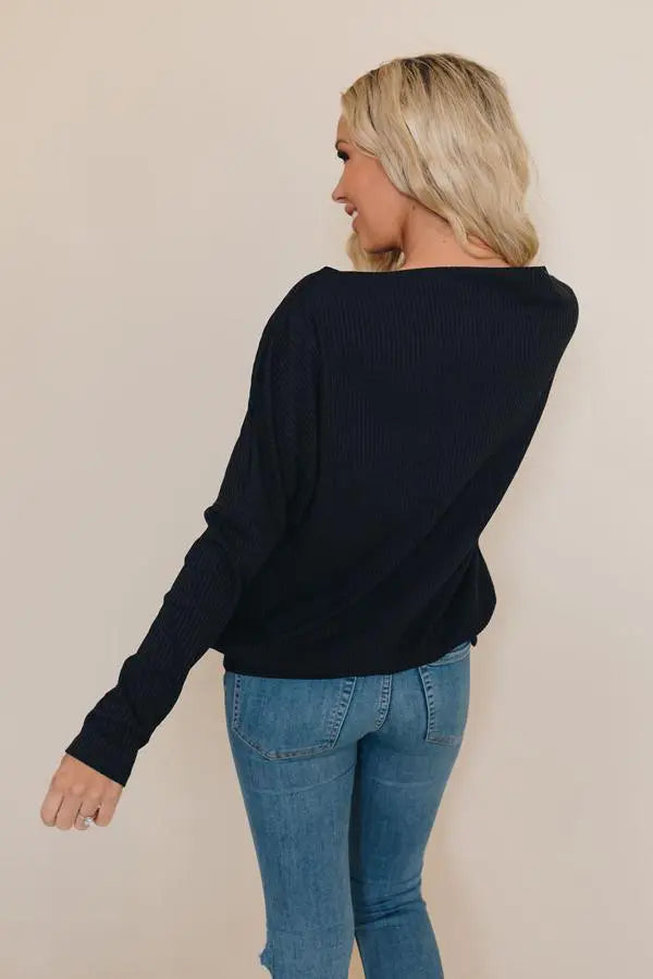 Charlene Ribbed Long Sleeve Top Stay Warm in Style