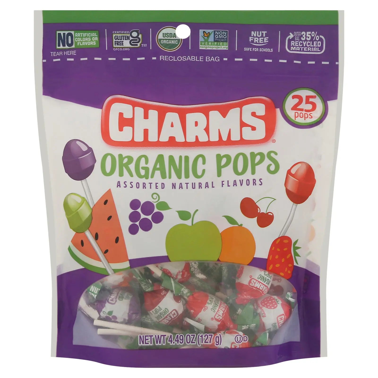 Charms - Charms Pops Original 2 Assorted - Case Of 6 - 4.49 Ounces Charms