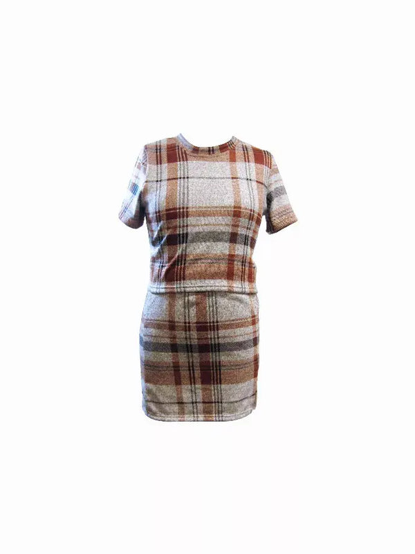 Checker Fun Short Sleeves Top Tru Luv
