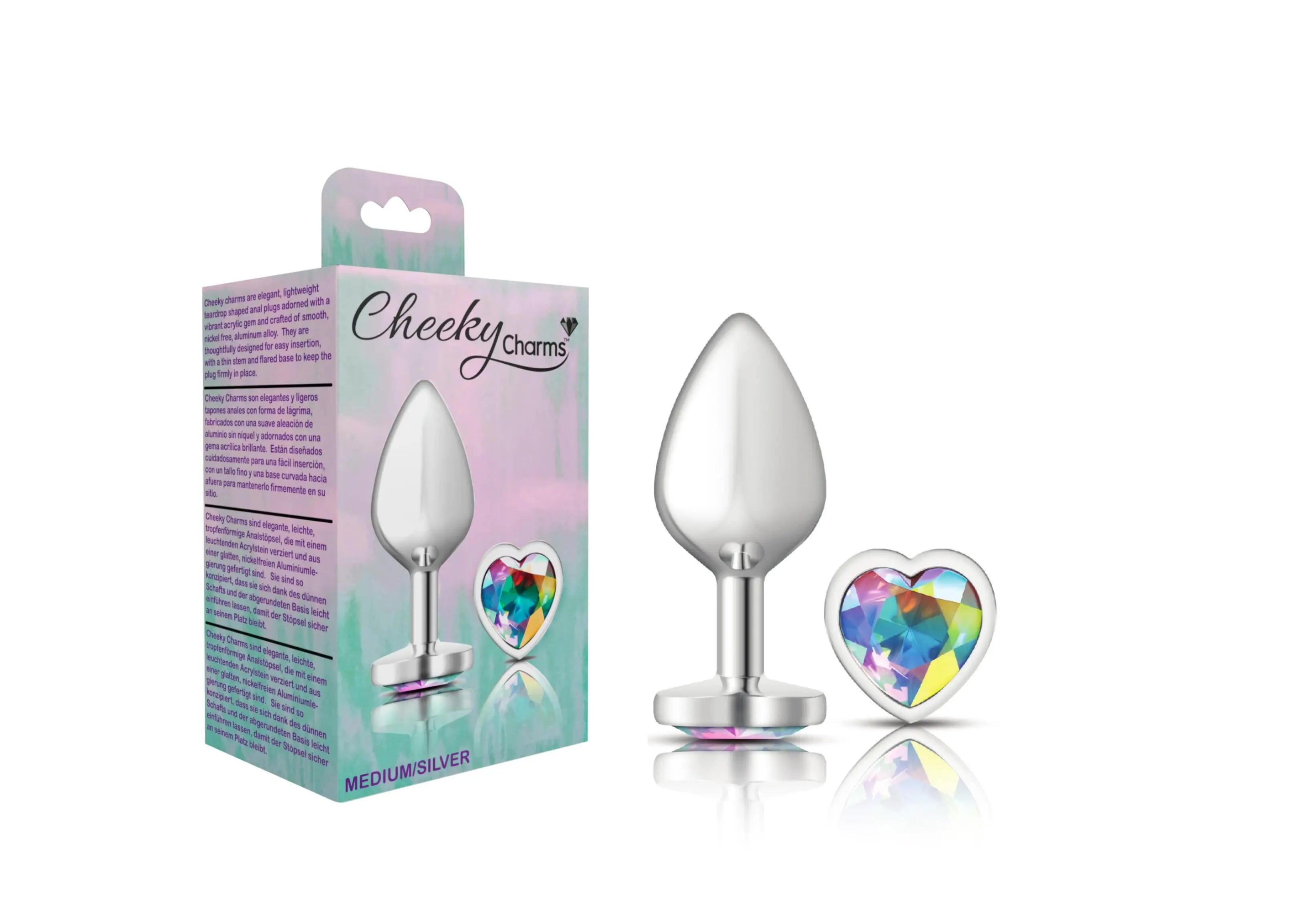 Cheeky Charms - Silver Metal Butt Plug Viben
