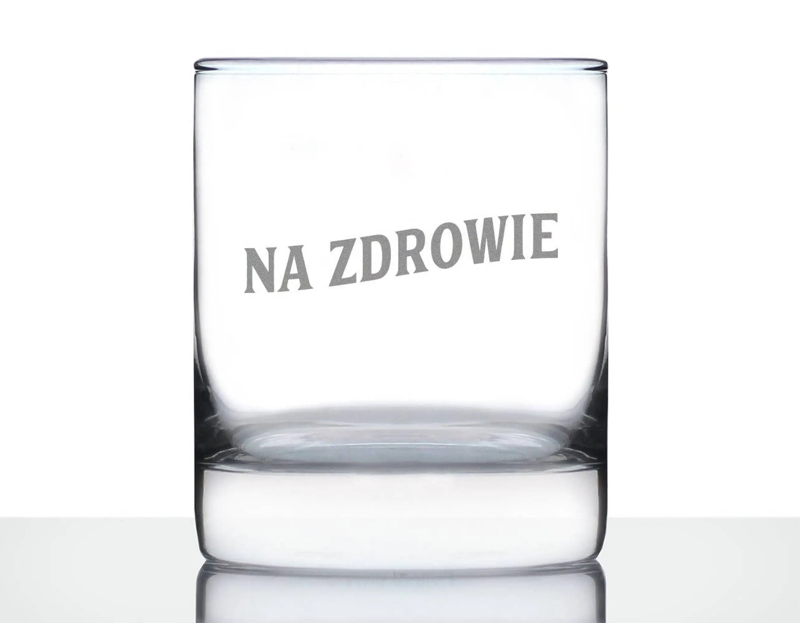 Cheers Polish Na Zdrowie Whiskey Rocks Glass - Poland Gifts Bevvee