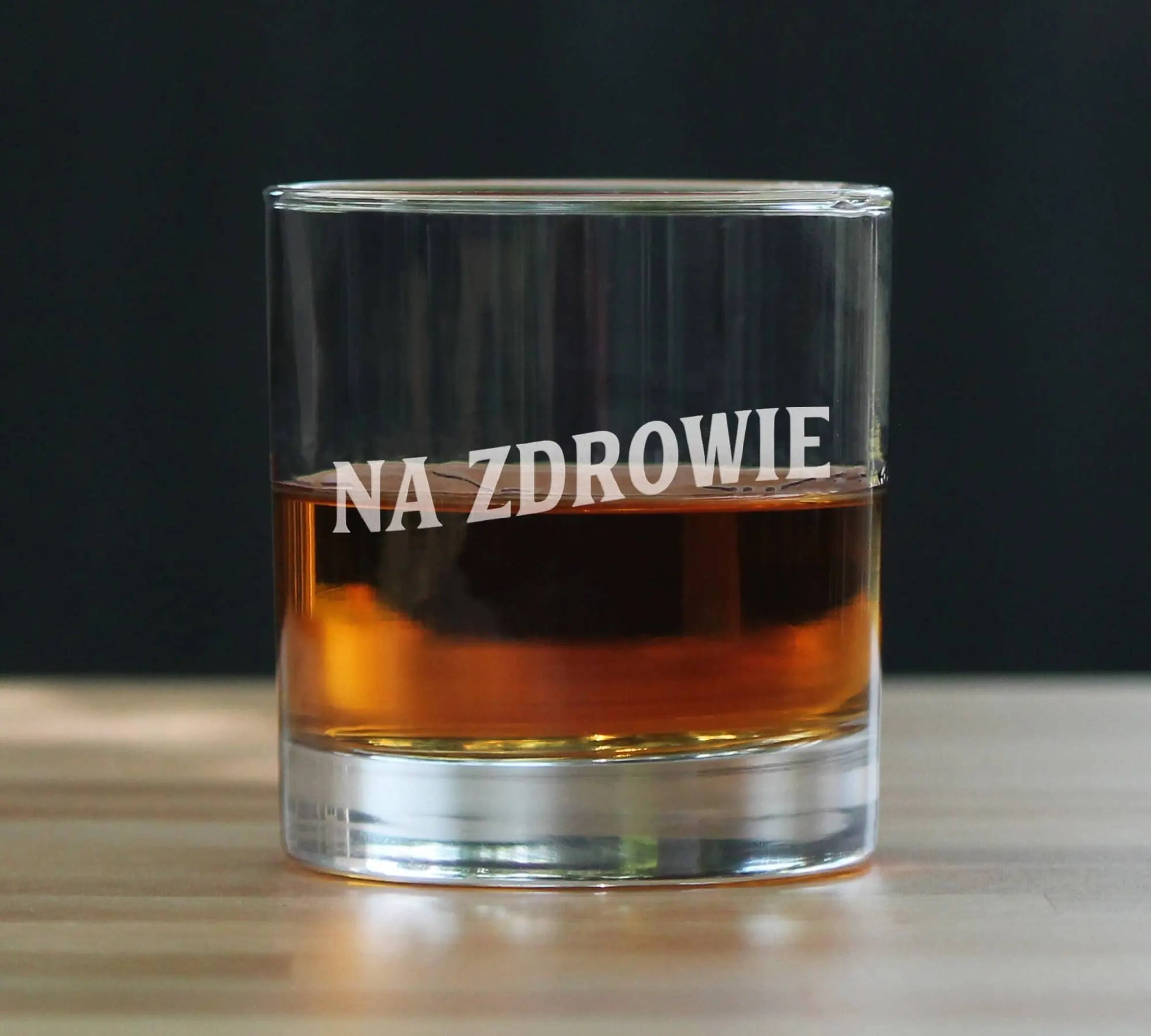 Cheers Polish Na Zdrowie Whiskey Rocks Glass - Poland Gifts Bevvee