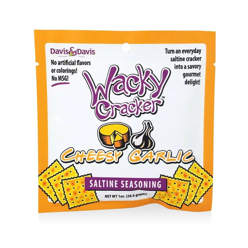 Cheesy Garlic Wacky Cracker Davis & Davis Gourmet Foods