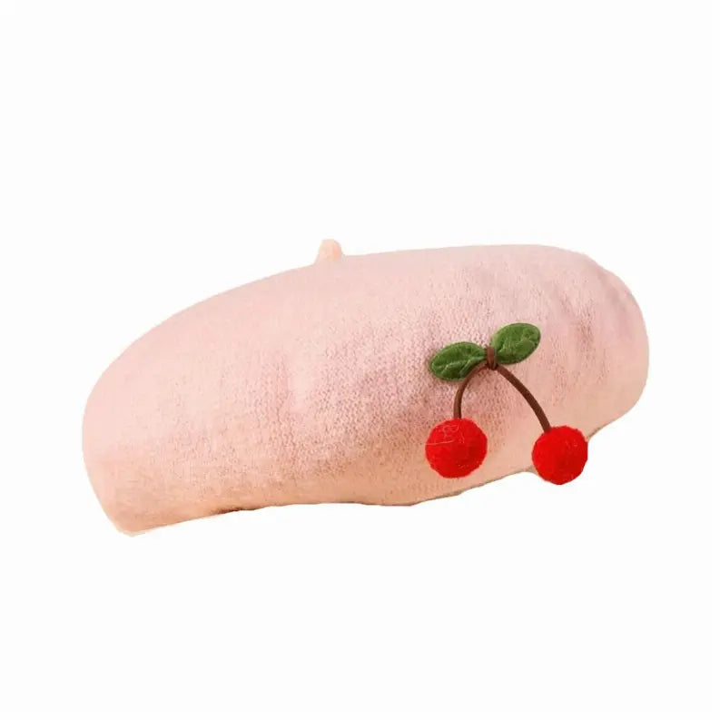 Cherry Decor Beret Cocus Pocus