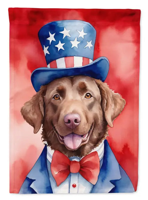 Chesapeake Bay Retriever Patriotic American Garden Flag Caroline's Treasures