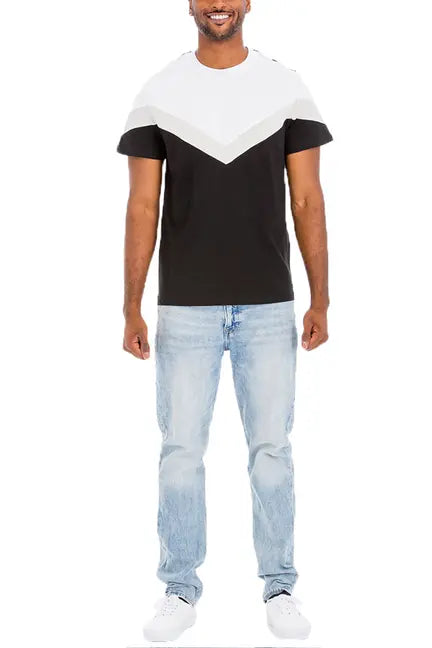 Chevron Color Block Shirt WEIV