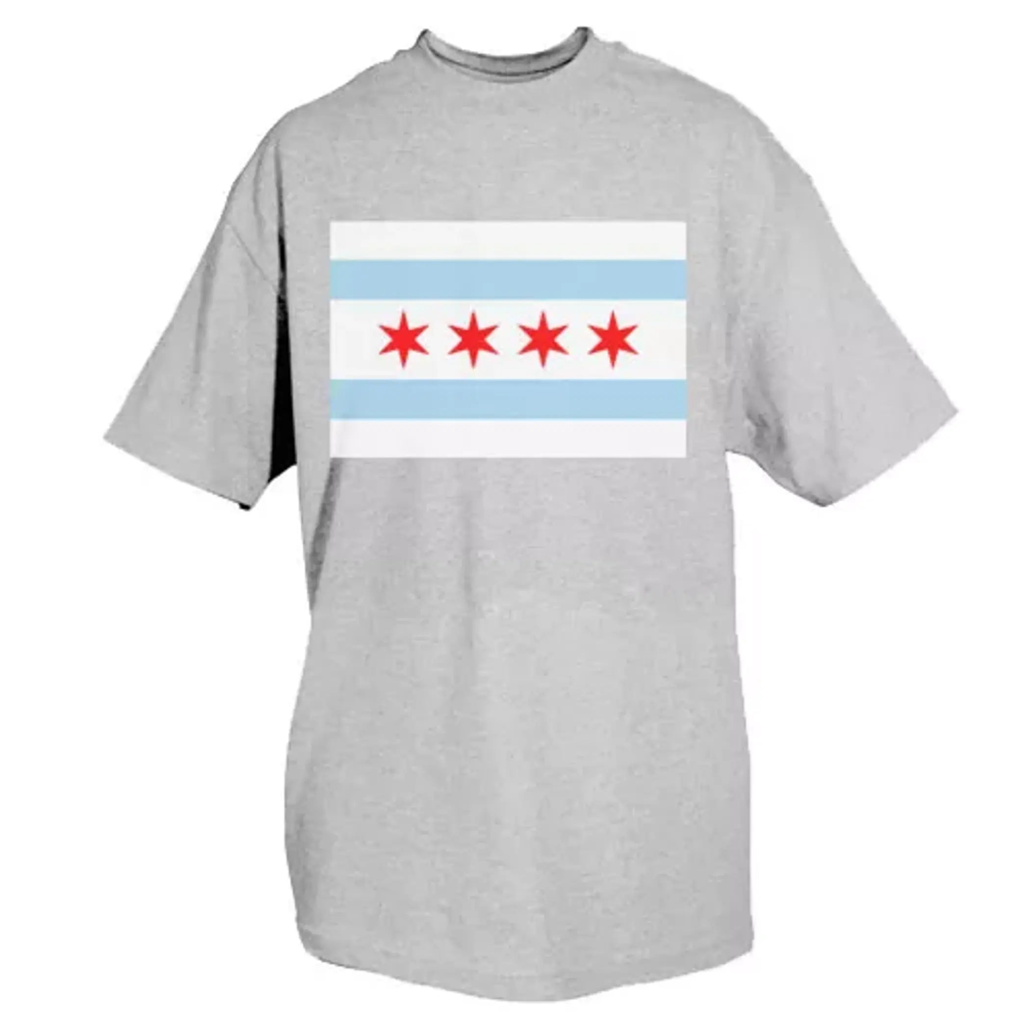 Chicago Flag T-Shirt Grey Fox Outdoor