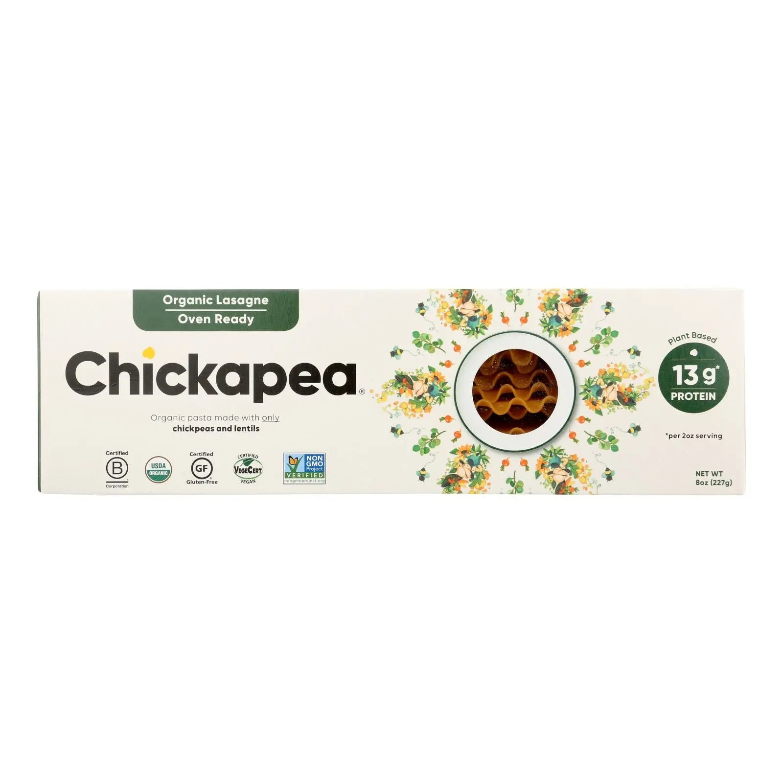 Chickapea Pasta - Pasta Lasagne - Case Of 6-8 Oz Chickapea