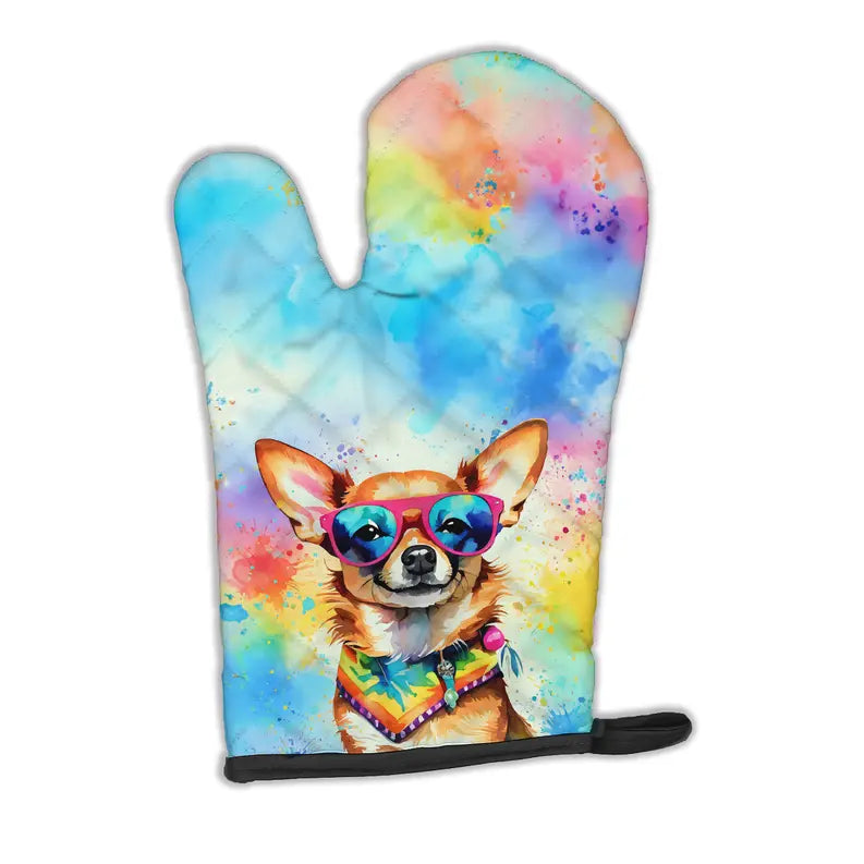 Chihuahua Hippie Dawg Oven Mitt Caroline's Treasures