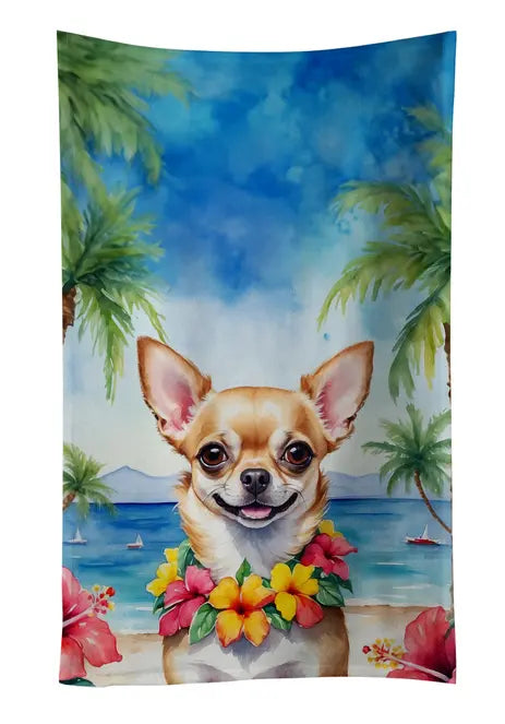 Chihuahua Luau Pair of Pot Holders Caroline's Treasures