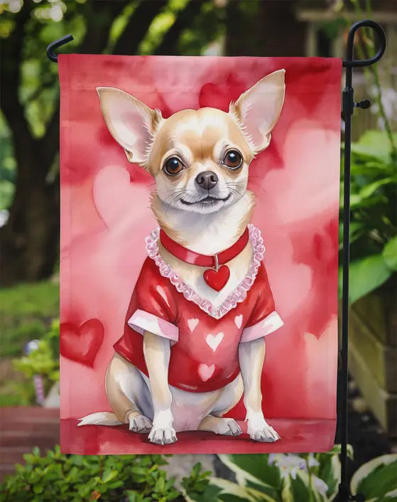 Chihuahua My Valentine Garden Flag Caroline's Treasures